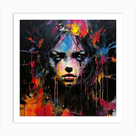 Abstract Of A Woman Art Print