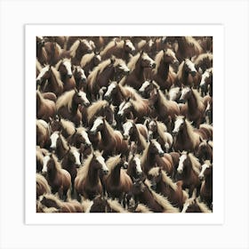 Herd Of Horses Art Print