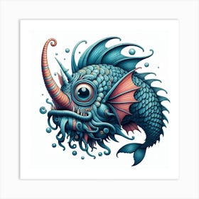 Fantastic fish Art Print