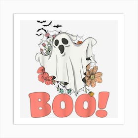 Funny Halloween Boo Ghosts Trick Treat For Women Kids Art Print