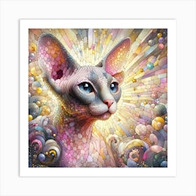 Sphynx-cat Art Print