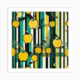 Yellow apple Art Print