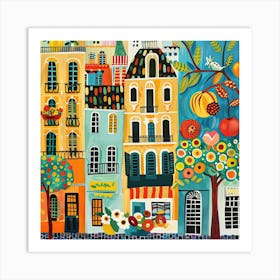 Kids Travel Illustration Madrid 3 Art Print