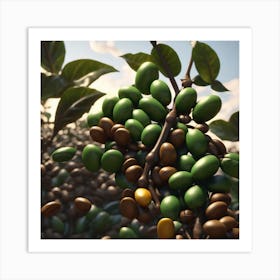 Coffee Beans 30 Art Print