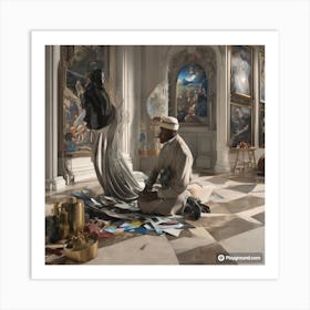 Man In A Room Art Print