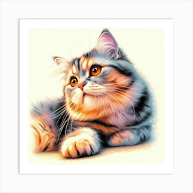 Feline Creative Cat Illustration 81 1 Art Print