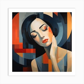 Abstract Of A Woman 1 Art Print