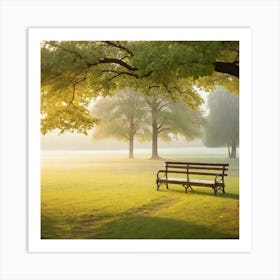 Park Bench Art Print