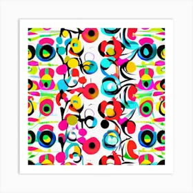 3 Camoflaged Evil Eye Art Print