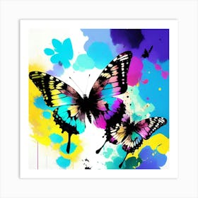 Colorful Butterflies 150 Art Print