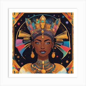 Divine Melanin Goddess 555 Art Print