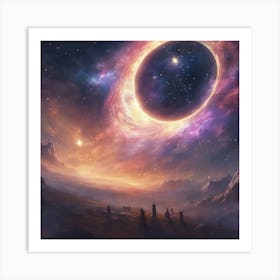 Black Hole In Space Art Print