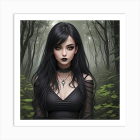 Gothic Temptress Art Print