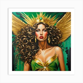 Green Goddess Art Print