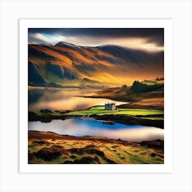 House In Scotland Art Print