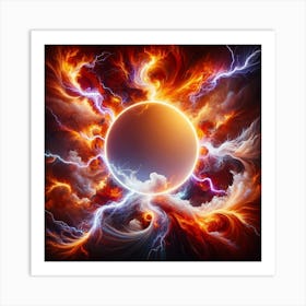 Solar Eclipse Art Print