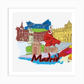 Madrid Art Print