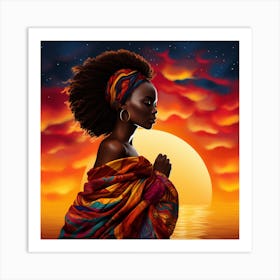 African Woman 45 Art Print