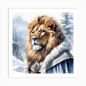 king Lion Art Print