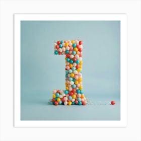 Balloon Number One Art Print