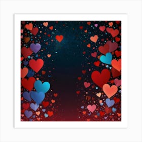 Heart Background 1 Art Print