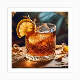 Old Fashioned Cocktail 3 Art Print