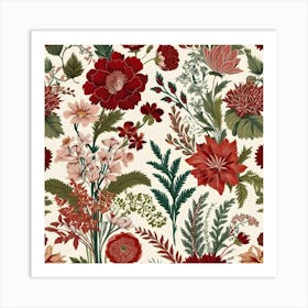 Floral Pattern 12 Art Print