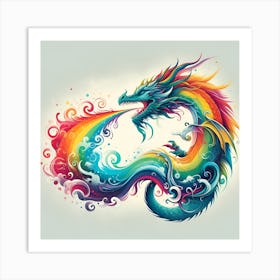 Rainbow Dragon Art Print