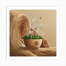 Flowers In A Pot Art Print