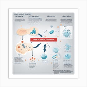 Cell Line Diagram Art Print