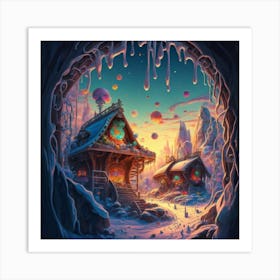 mountain village, 8 Art Print