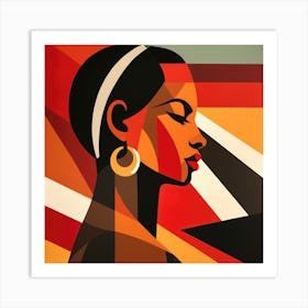 Bauhaus Jamaican Woman 04 Art Print