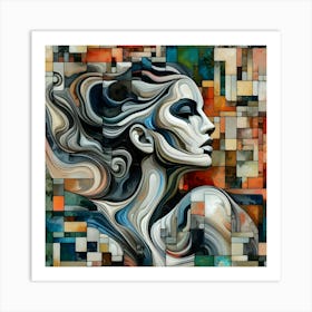 Abstract Of A Woman 27 Art Print