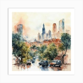 Chicago Cityscape Art Print