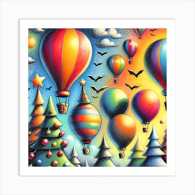 Super Kids Creativity:Hot Air Balloons 1 Art Print