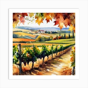 Tuscany Vineyard Art Print