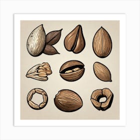 Almonds 5 Art Print