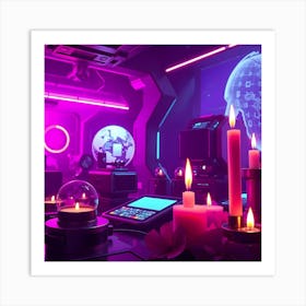 Futuristic Room Art Print