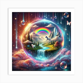 Rainbow In A Bubble Art Print