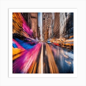 New York City At Night 2 Art Print