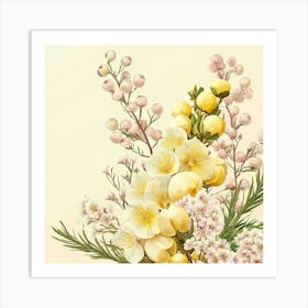 Floral Bouquet Art Art Print