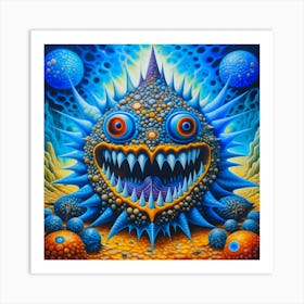 Psychedelic Monster 1 Art Print