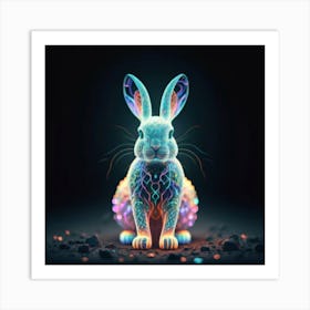 Rabbit In The Dark Art Print