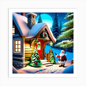 Christmas House 5 Art Print