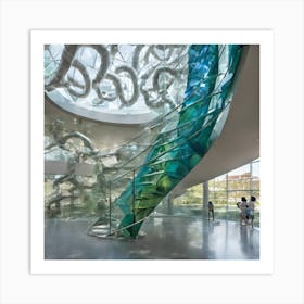 Glass Spiral Staircase 1 Art Print