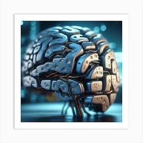 Artificial Brain 44 Art Print