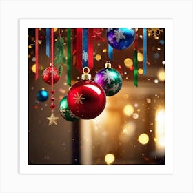 Christmas Ornaments 161 Art Print