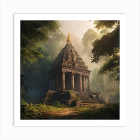 Temple In Ruins 1 Art Print