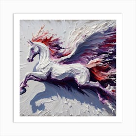 White Horse Art Print