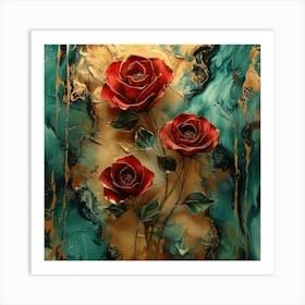 Red Roses Art Print